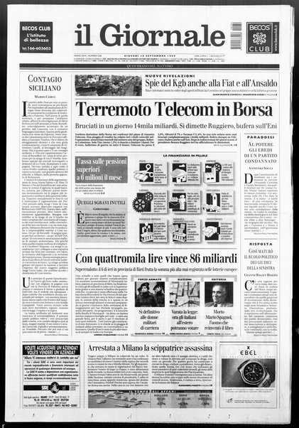 Il giornale : quotidiano del mattino